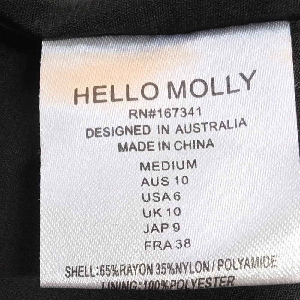 Hello Molly Womens M Turquoise Breeze Maxi Dress in Black NWT
